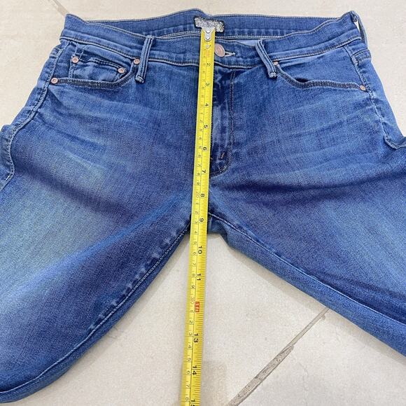 MOTHER Denim The Trainer Slim Ribbed Knit Jogger in Heroine Jeans Size 26 - Picture 10 of 11